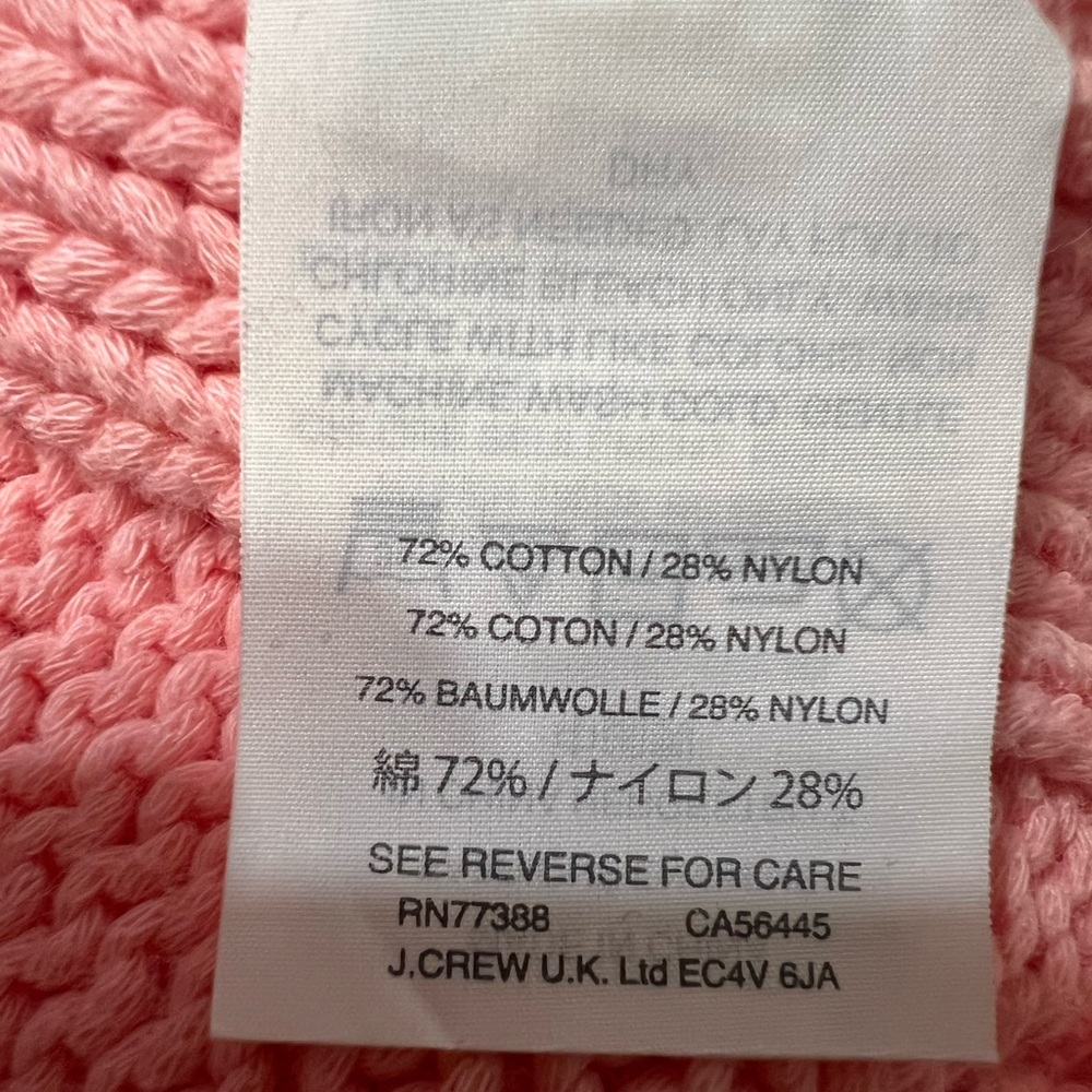 J. Crew Pink Women's Cowl & Turtleneck Sweater - Picture 3 of 9